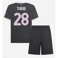 AC Milan Malick Thiaw #28 3rd trikot Kinder 2024-25 Kurzarm (+ Kurze Hosen)